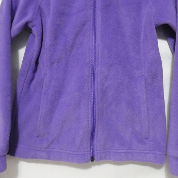 COLUMBIA SPORTSWEAR | medium (10/12) | Soft & Comfy Purple Fleece Zip-Up Jacket - Picture 8 of 15
